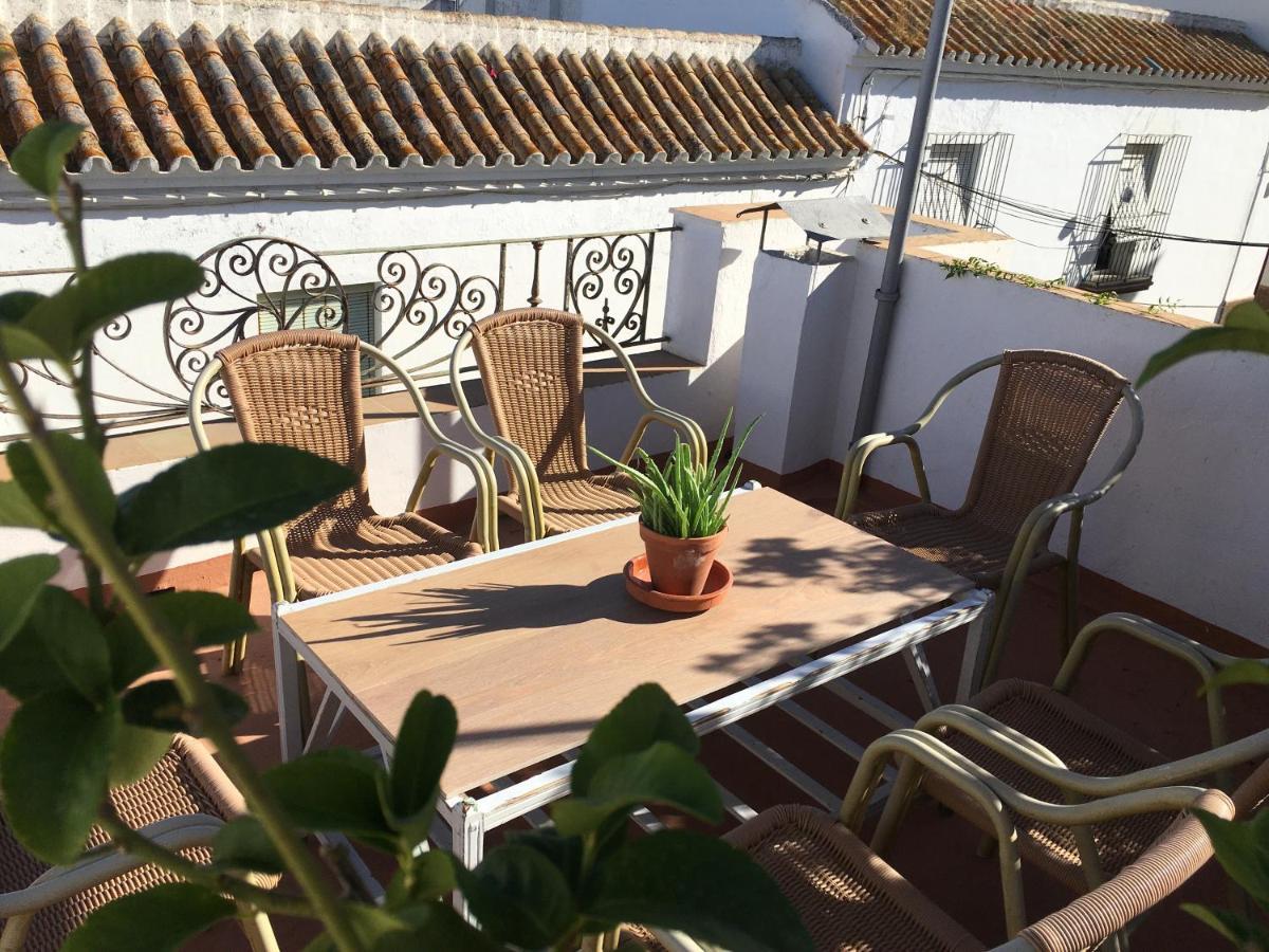 Casa Leon Blanco Carmona Reformada Centrica Con Chimenea Y Terraza Con Vistas Villa Bagian luar foto